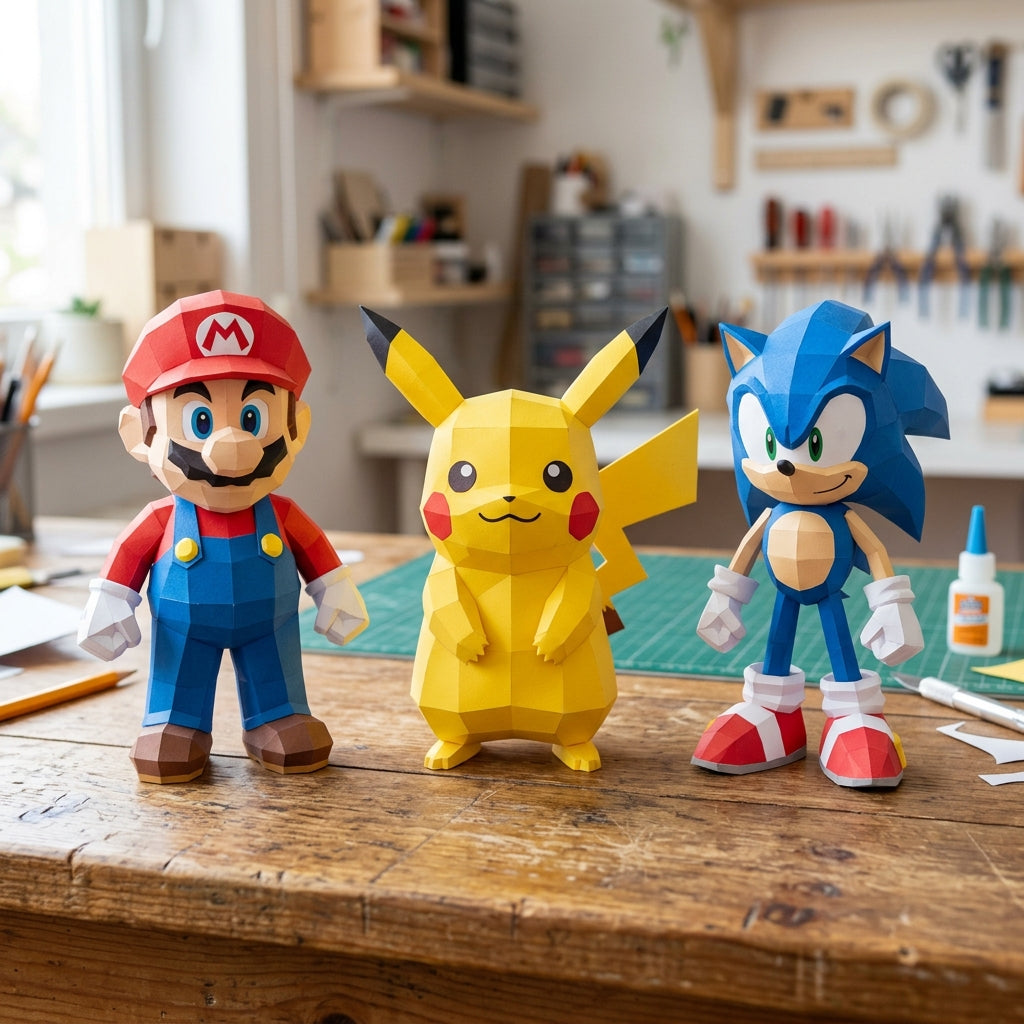 Kit Papercraft 3D Héroes y Personajes